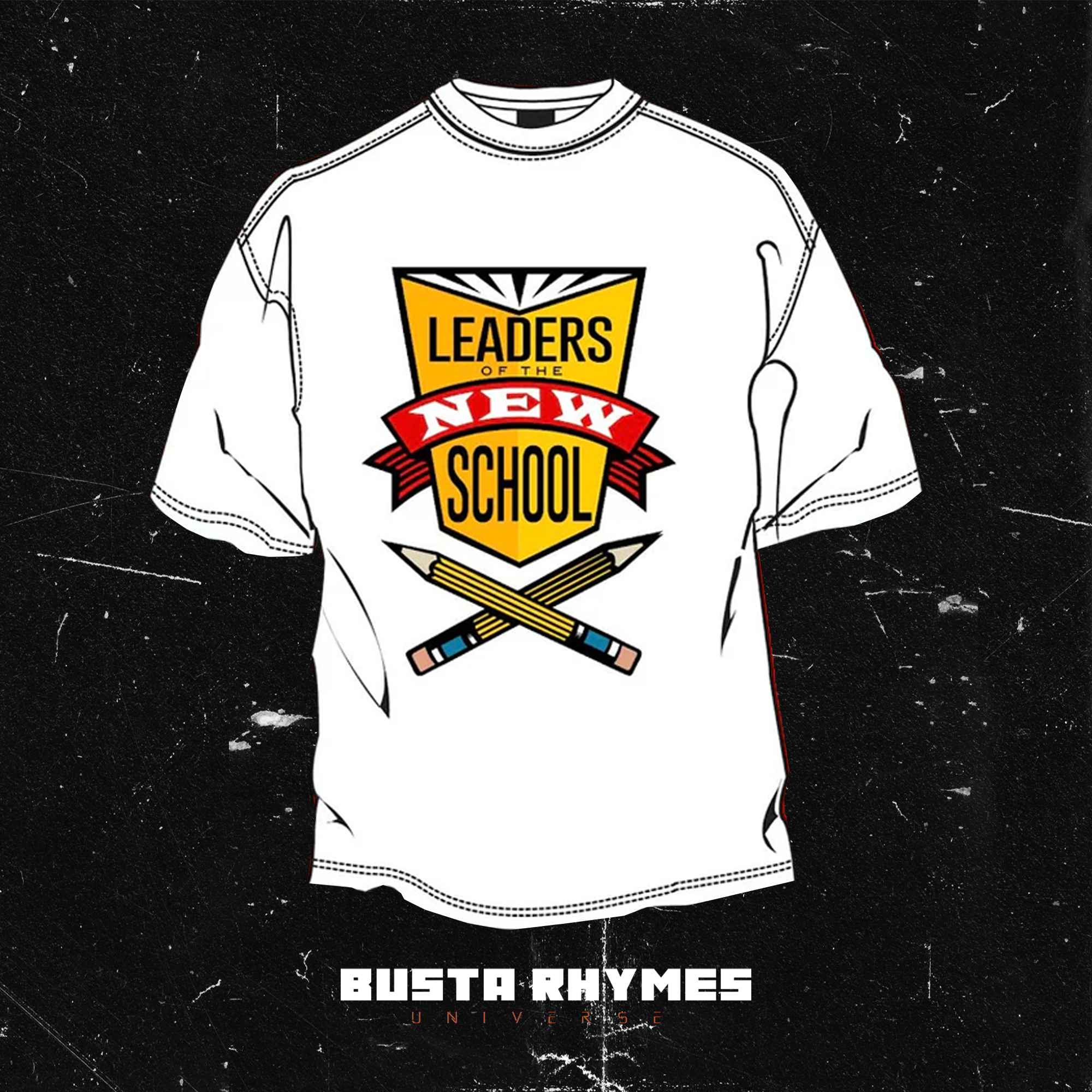 Leaders of the New School – Oversized Tee (White)