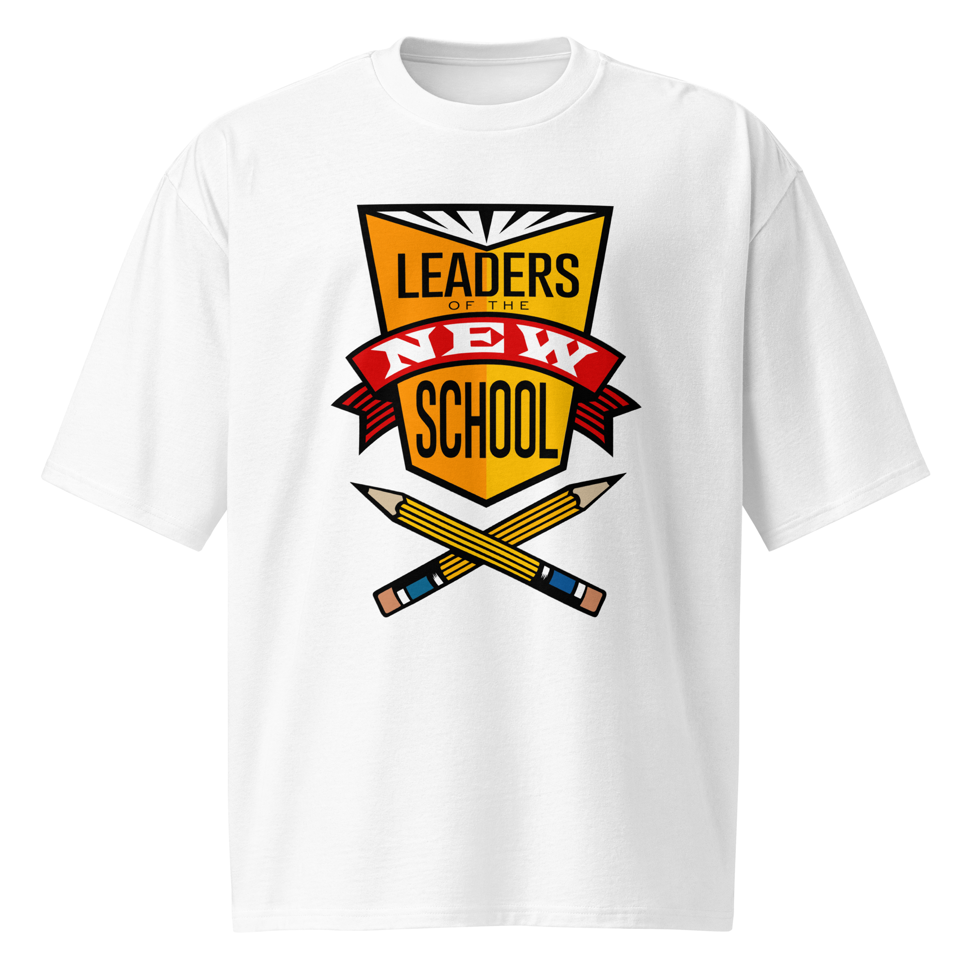 Leaders of the New School – Oversized Tee (White)