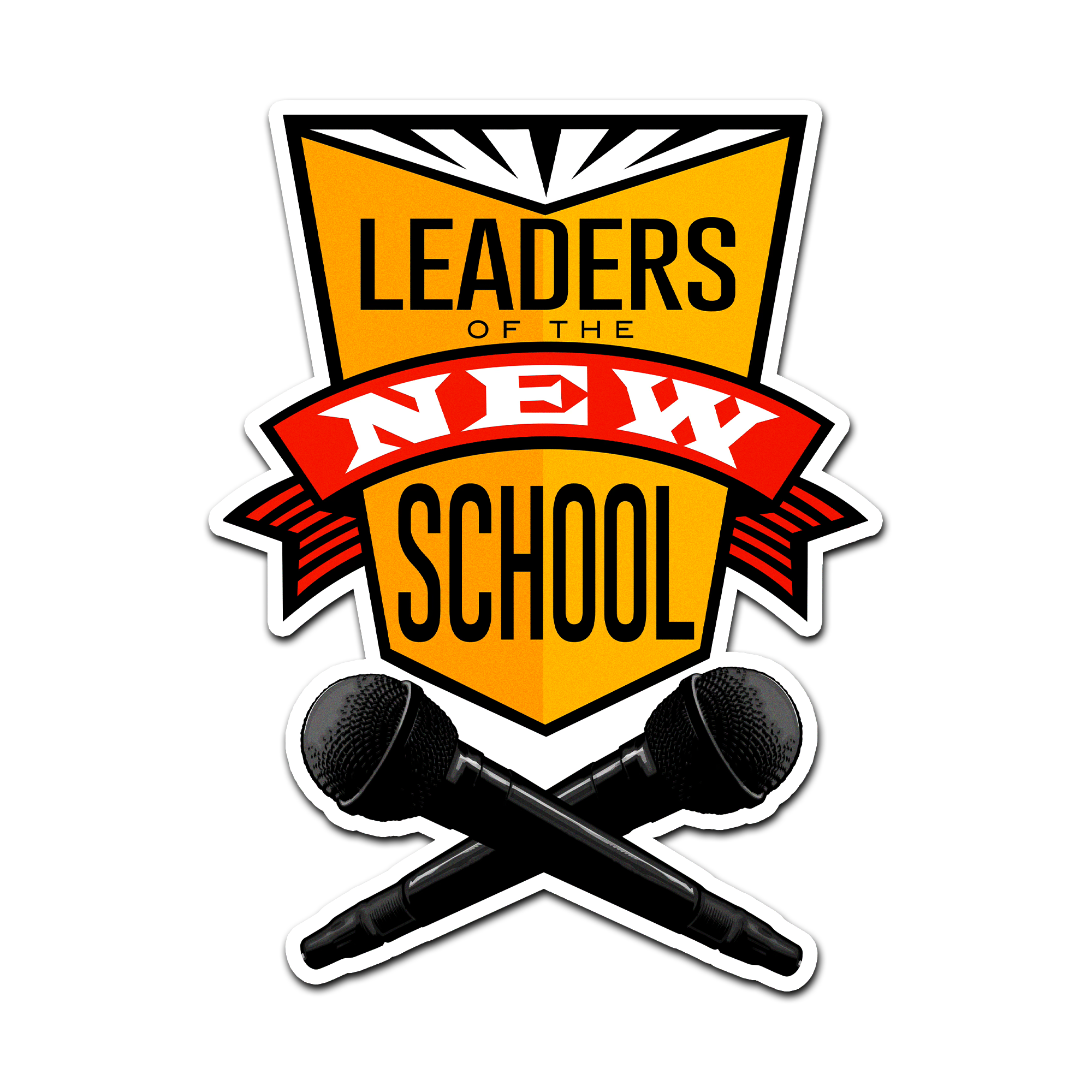 Leaders of the New School Microphone Sticker